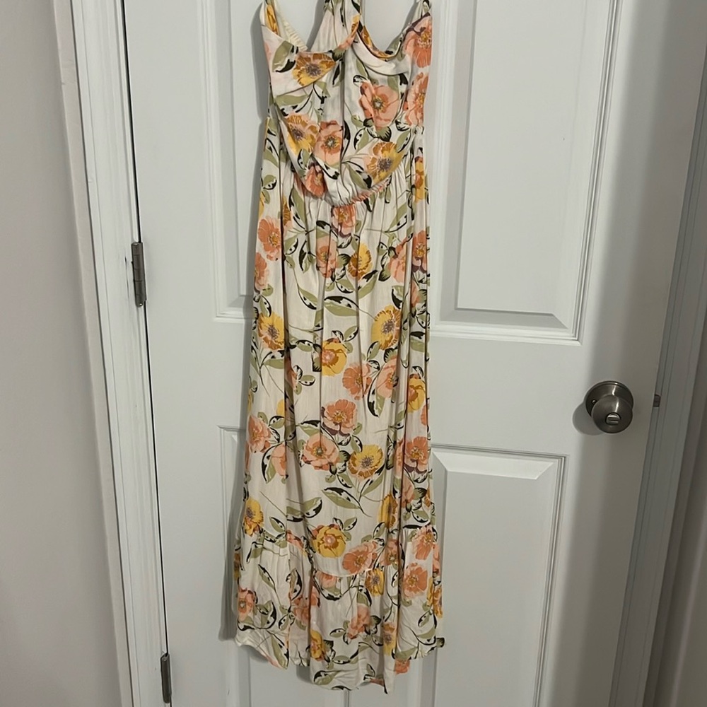 Floral Halter Midi Dress